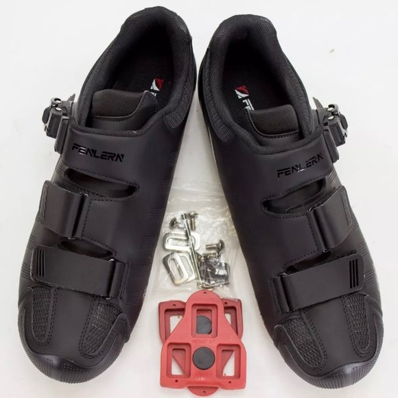 Fenlern Mens Size EU 42 US 8.5 Black Tripple Strap Mountain Cycling Bike Shoes main image 6